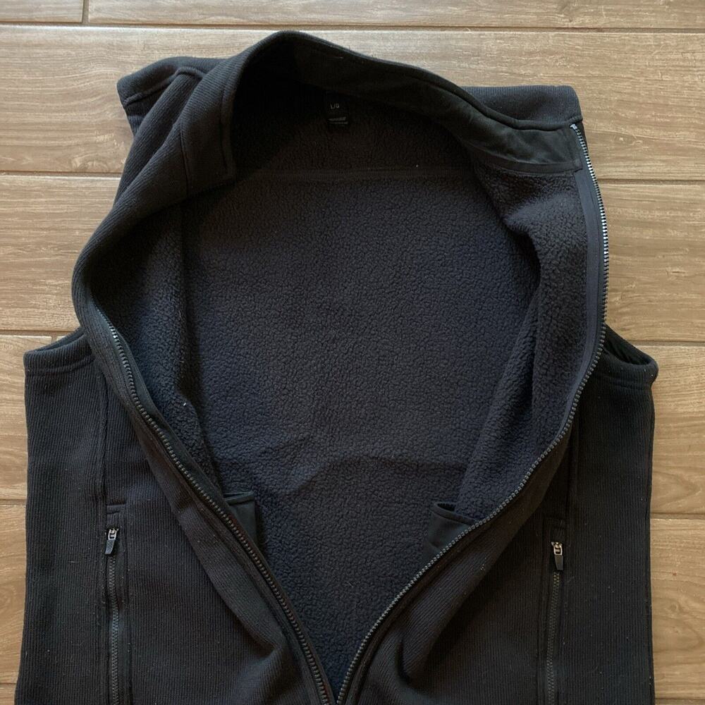 Peloton Rhone Black Fleece Lined Full Zip Mens Vest Large - Picture 6 of 6